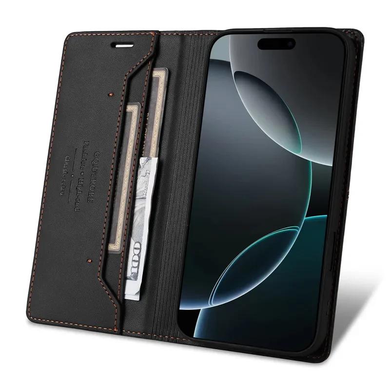 Anti-theft Leather Case Flip Cover For SONY Xperia 10-6 5 VI 1 V II III 1-5 Xperia10 IV Coque Luxury Wallet Magnetic Phone Cases