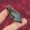 Labradorite Pendant Copper Wire Wrapped Handmade Jewelry Gemstone Pendant Natural Labradorite Jewelry Copper Wire Wrap Pendant Gifts For Her