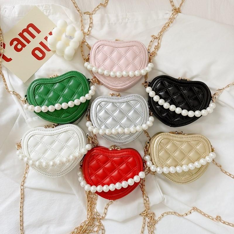 Trendy And Stylish Kids Shoulder Bag With Quilted Pattern Cute Heart For Boys And Girls