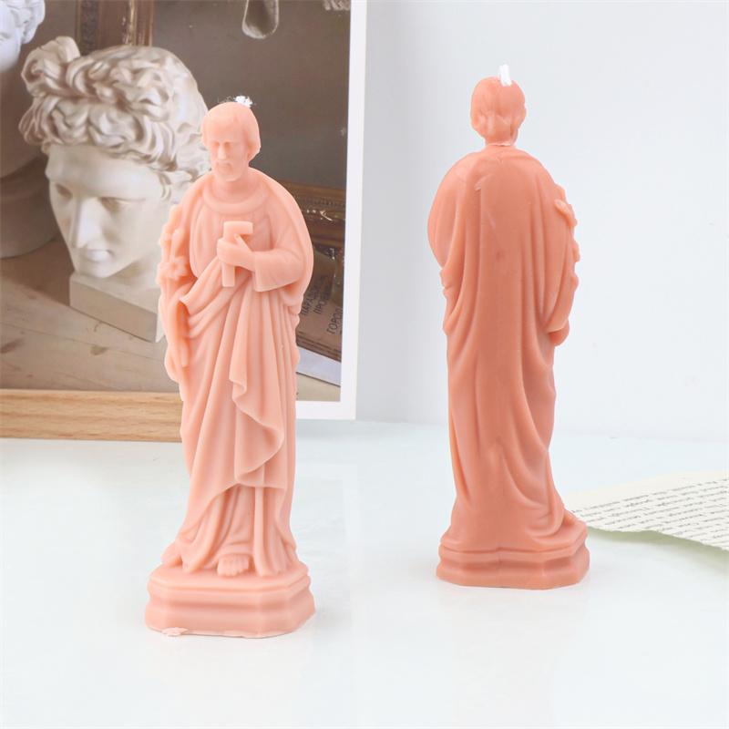 3D Jesus Silicone Candle Mold DIY Figure Statue Handmade Aromatherapy Plaster Crafts Epoxy Soap Making Molud Home Religious Gift
