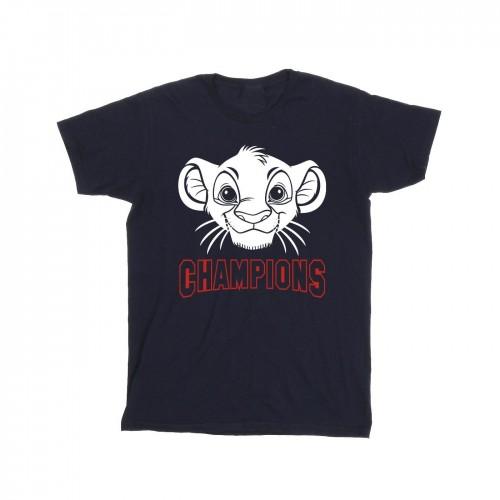 Disney Mens The Lion King Simba Face Champion T-Shirt