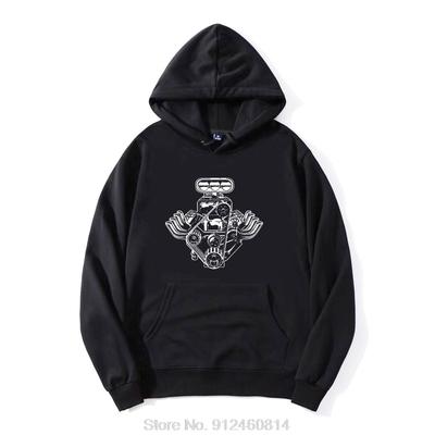 Car Engine Motor Hoodie American Muscle Car Pistons Hoody Gift FOr Basic Models Cotton Jacket Zip Up Hoodie Sweatshirt Unisex