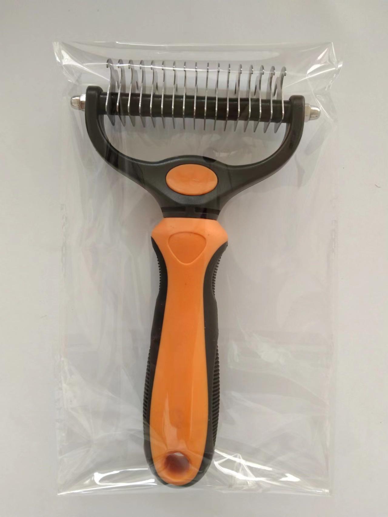 

Двусторонняя расческа из нержавеющей стали для распутывания шерсти кошек и собак Small (11 blades single-sided)