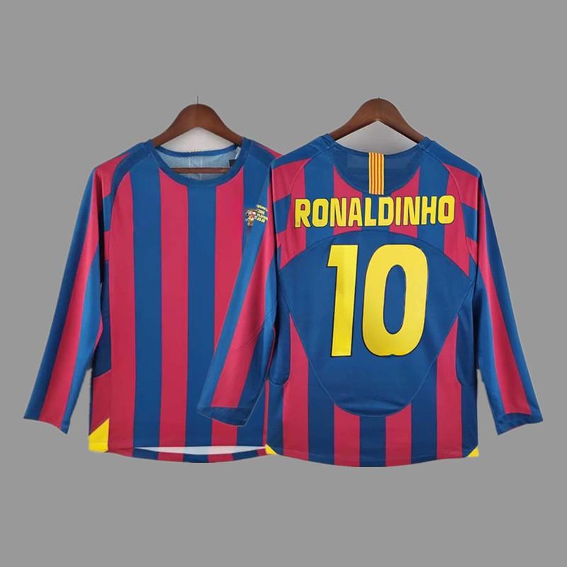 Retro Football Jerseys Long Sleeve Soccer Shirts Men Women Sports Training