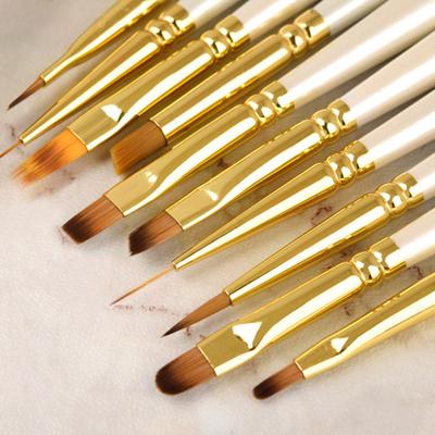 Nail Pen Brush Easy To Use Multi-function Tip Head Gel Nail Painting Brushes