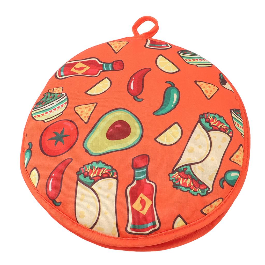 Tortilla Warmer Pouch 11.8 Inch Insulated Microwaveable Fabric Tortilla Keeper Holder for Corn and Flour
