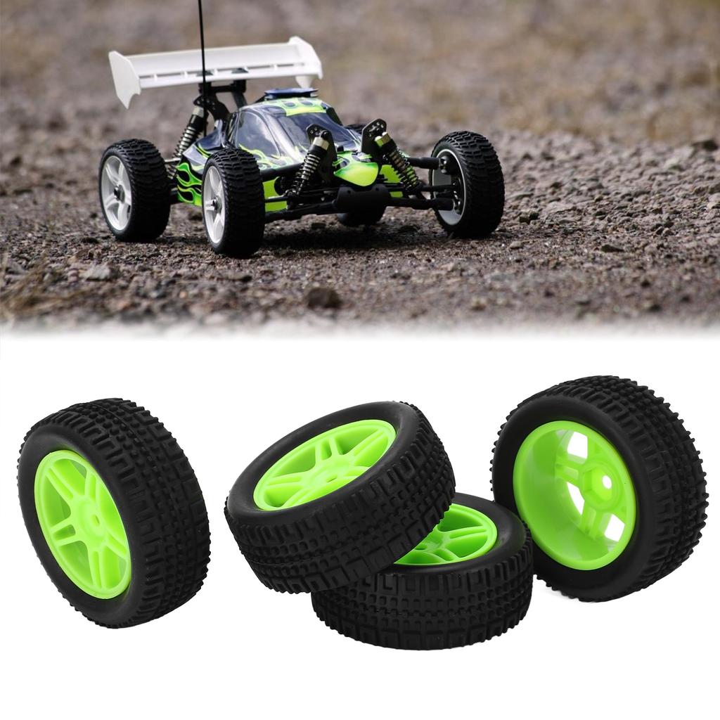 4PCS 75mm RC Car Tire U Type Rubber RC Vehicle Wheel Remote Control Car Tire for   144001 1Celsius14 RC Car