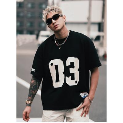 American-style Oversized Digital Graphic T-shirt 3d Printing Summer Sports Dry Quickly Men's T-Shirt Children's Clothing Tee Y2k