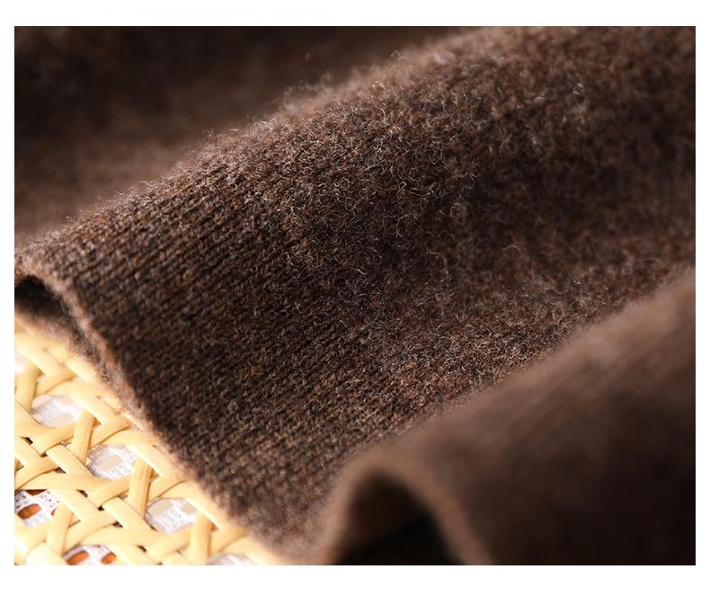 Women's High Waist Pure Wool Cashmere Knitted Skirt - Sexy, Slim Fit for Autumn/Winter