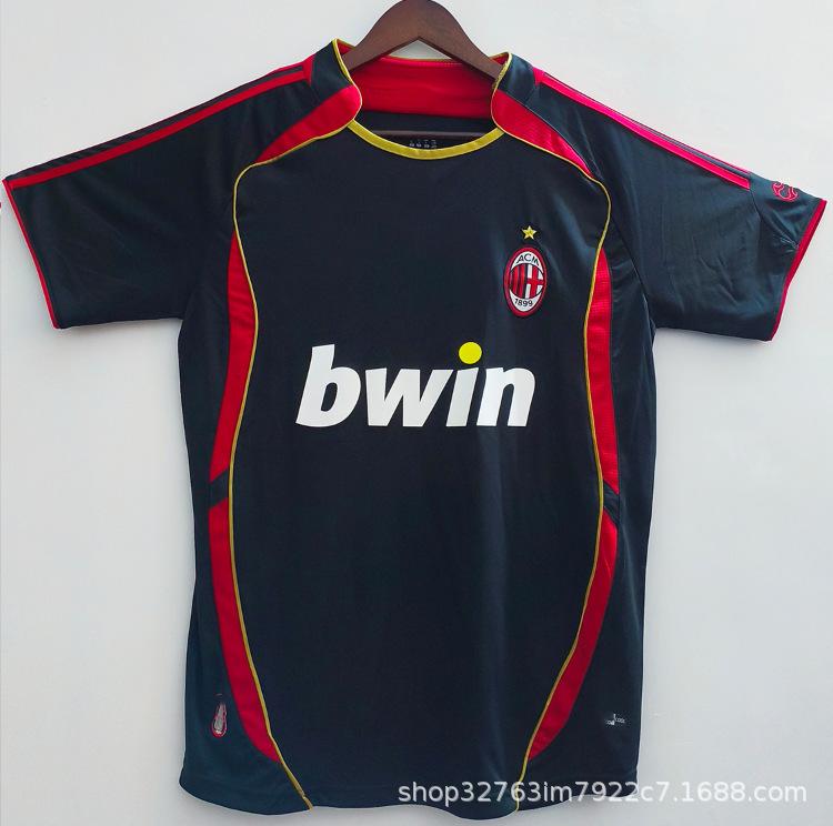 Club retro jersey home and away retro top nostalgic league Champions League version short sleeve Red Devils main Real Madrid
