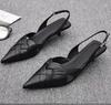 Pointed Toe Women Heeled Sandals Weave Fashion Elegant Heels Shoes 2025 Summer Trend New Slippers Party Dress Mujer Sandlias