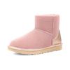 UGG Classic Mini Sheepskin Warm Comfortable Simple Short Mid-Calf Snow Boots Women boots Shell-Pink 1120872-SHLL