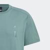 Adidas Pure Color Logo Casual Sports Short Sleeve T-Shirt Men Tops Mist-Green IX4291