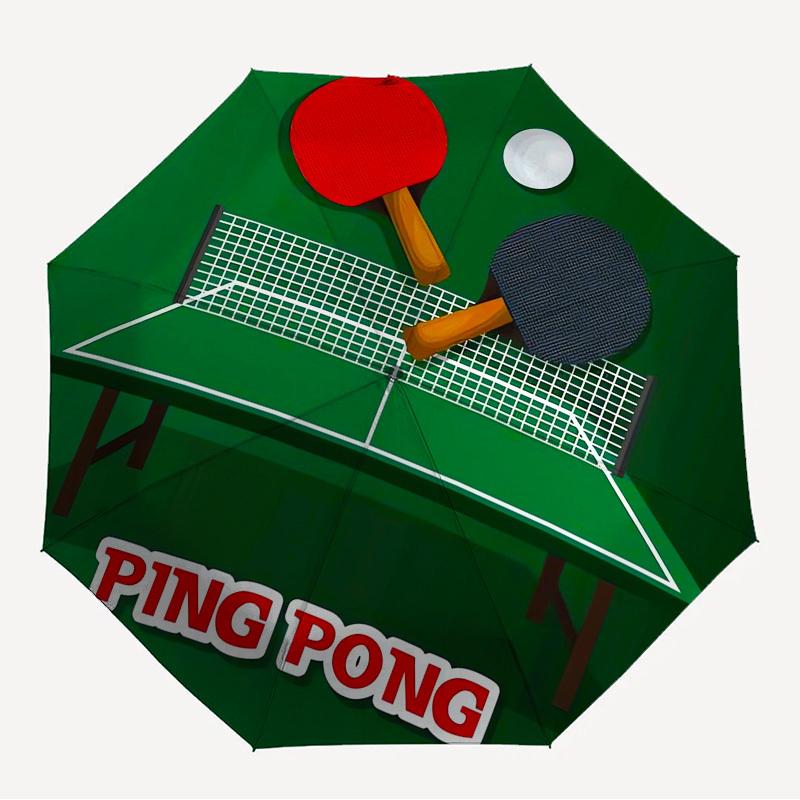 

1pc ping pong Themed High-quality Umbrella,Automatic Opening and Closing Umbrella,Multi-functional Umbrella G0811389