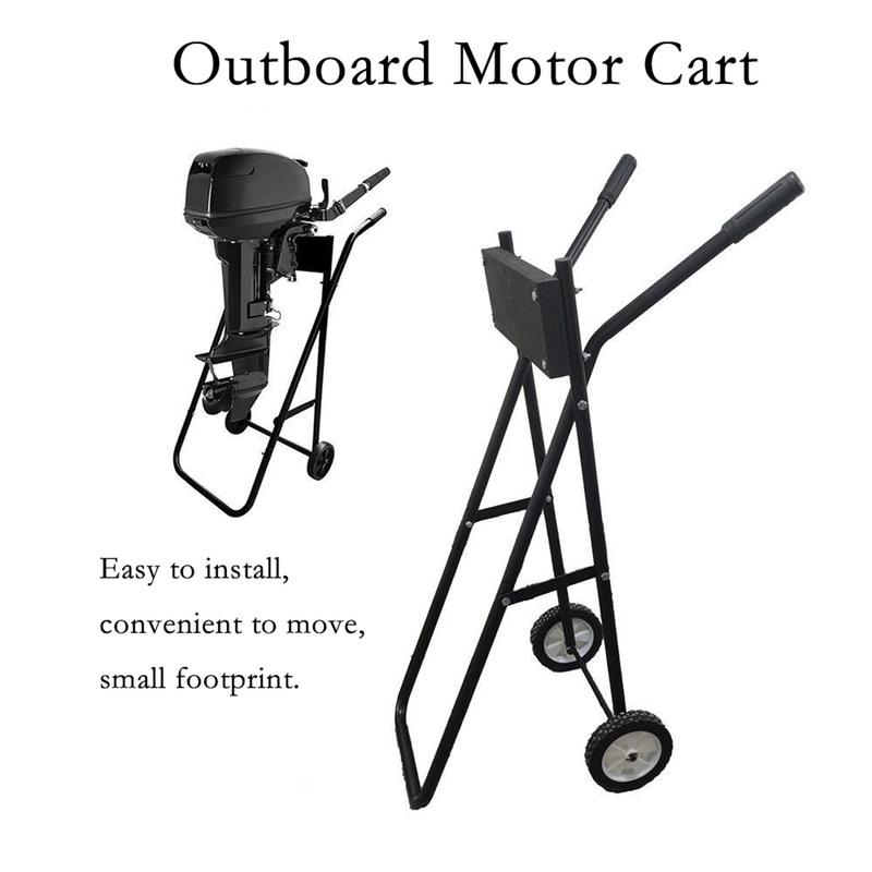 Outboard Motor Cart Boat Engine Stand Carrier Bracket Display Rack