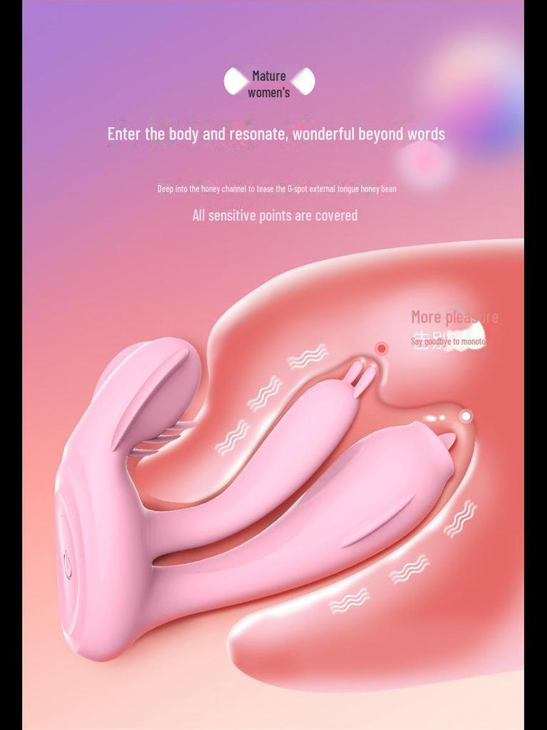 Tragbares, ferngesteuertes vibrierendes Schmetterlingsspielzeug für Paare – diskretes und unterhaltsames intimes Gadget für Studenten