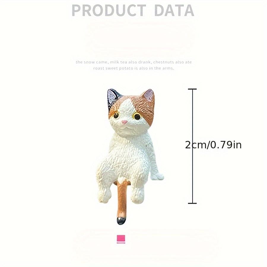 4PCS Car ornament, cute cat, lazy cat, lazy cat, center console screen decoration ornament, rearview mirror, reclining doll