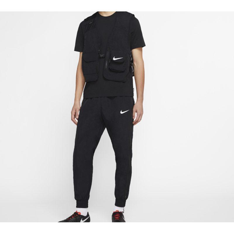 Nike Vests Men's Black Collarless Moderate Urban Techwear CK9975-010