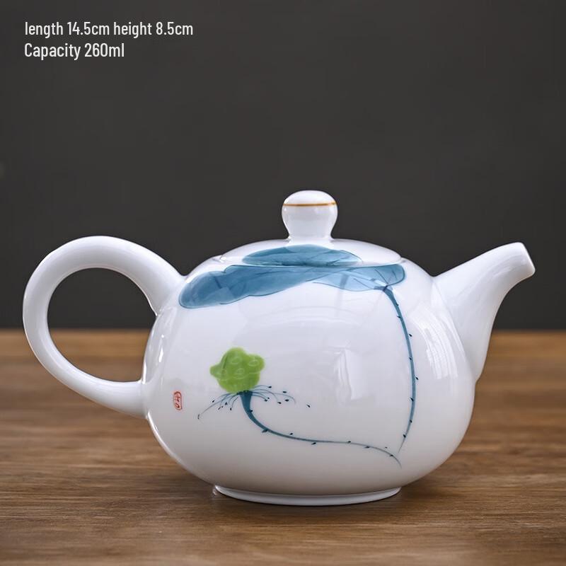 Shangqi Hand-Painted Underglaze Porcelain Teapot
