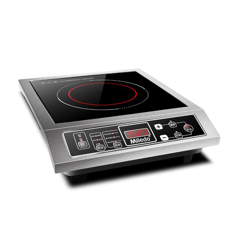 Commercial 3500W Induction Stove for Smart Home: High-Power Electric Cooker for Wok Stir-Fry and Soup.