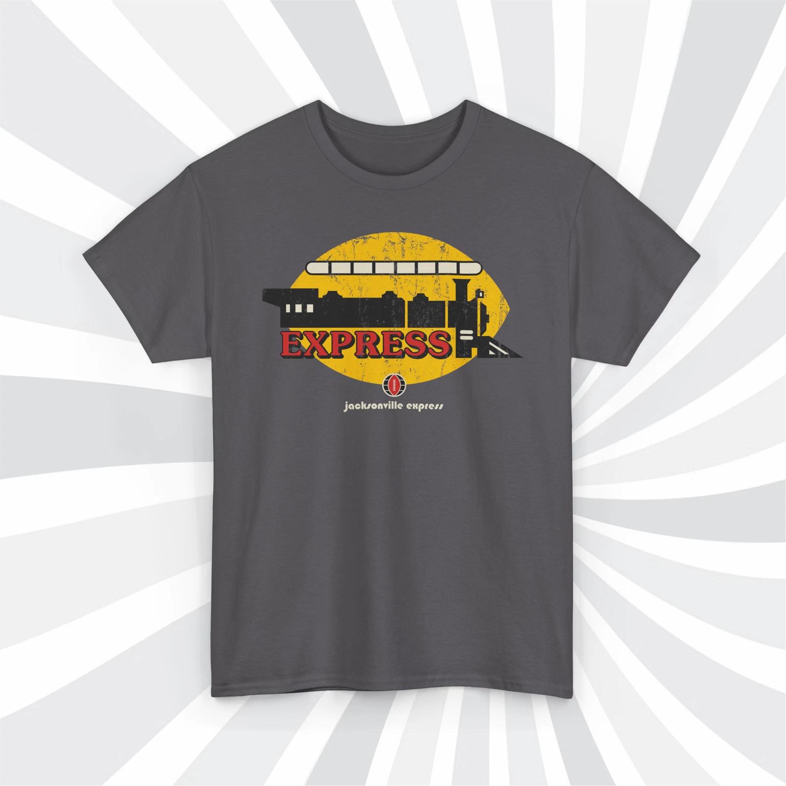 Jacksonville Express 1975 WFL Football Grunge Logo T shirt 4XL
