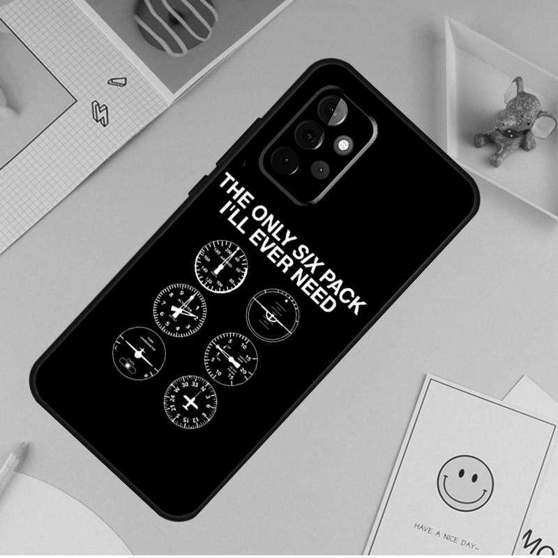 Aviation Aeroplane Pilot Cockpit Cover For Samsung Galaxy A34 A35 A14 A15 A25 A53 A33 A13 A52 A32 A12 A51 A71 A54 A55 Case