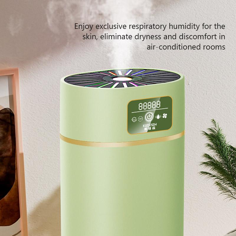 1100ml Household Mute Humidifier Bedroom Large Capacity Aromatherapy Air Diffuser with 7Colours Ambient Light Air Humidification