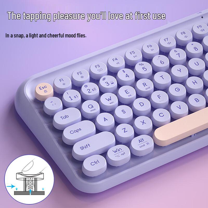 BOW K500D Triple-Mode Bluetooth Wireless Keyboard