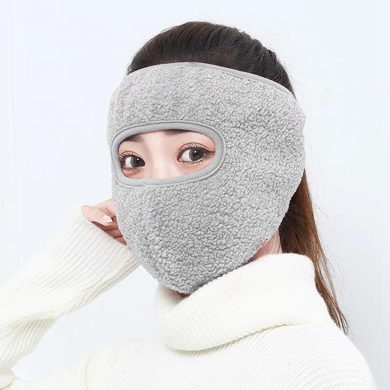 Winddichte & Staubdichte Kaltwetter-Fahrrad-Vollgesichtsmaske mit Ohren- und Nackenschutz