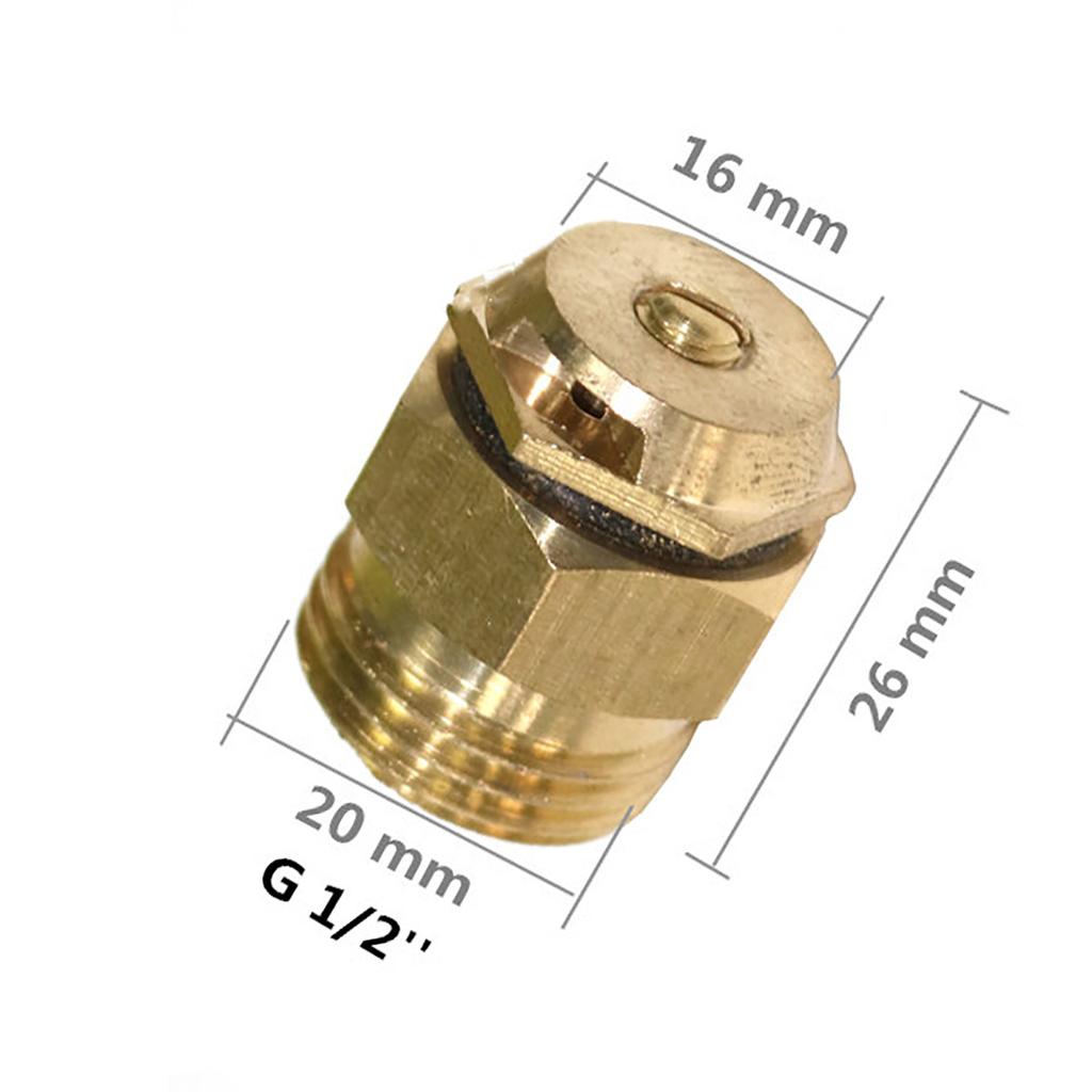 180° Brass Refraction Nozzle 1/2" Male Thread Misting Sprinkler Garden Agriculture Plant Flower Vegetable Nebulizer Sprayer 2Pcs