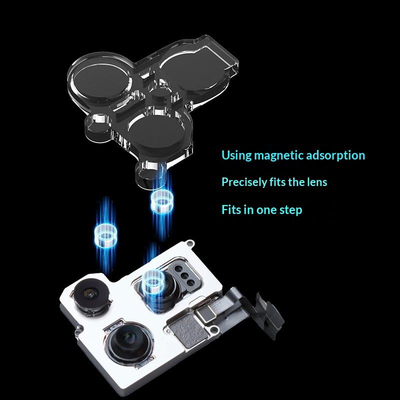 

1 Set For Phone 12 13 14 15 16Pro Max Camera Lens Magnetic Protector Cp23 Camera Lens Heating Or Soldering Repair Protection