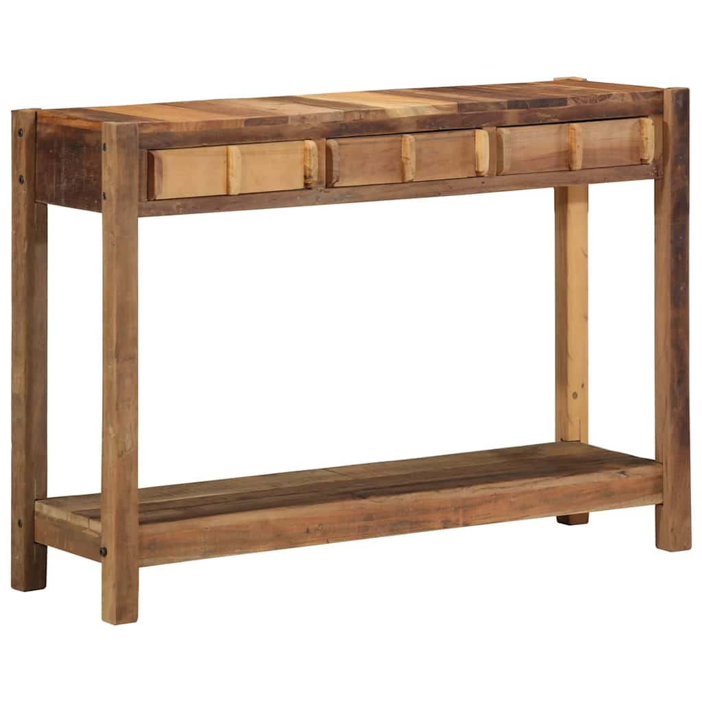 Console Table Brown 107 x 33 x 76 cm Solid Upcycled Wood