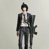31cm / 12 Zoll Anime Chainsaw Man Hayakawa Aki Dämonenpistole PVC Figur kampfbeschädigter Aki GK Statue Modell Spielzeug Schreibtischverzierung Geschenk