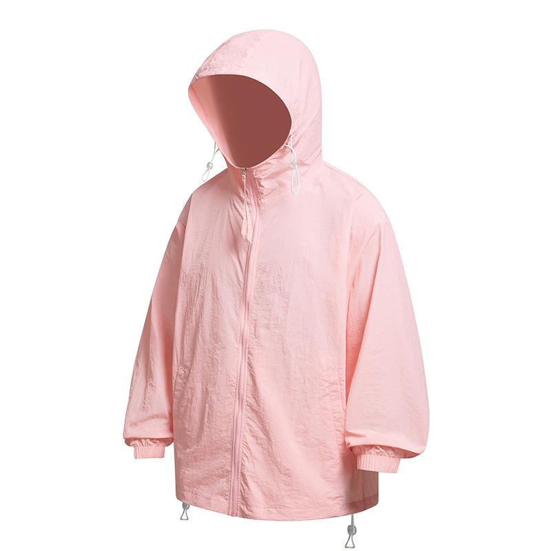 

Мужская и женская горная уличная водонепроницаемая солнцезащитная одежда, летняя повседневная дышащая куртка с защитой от ультрафиолета UPF50 + 3XL розовый