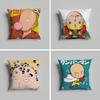 Pillow Case Luxurious Home Office, Sofa Decorative Multi Sized Car Seat Cushions, Pillowcases One P-Punch manS  Funny