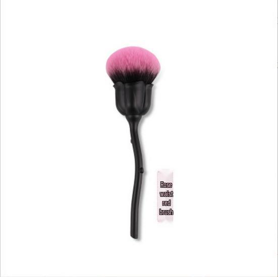 Compact Retractable Multi-Use Makeup Brush - Black