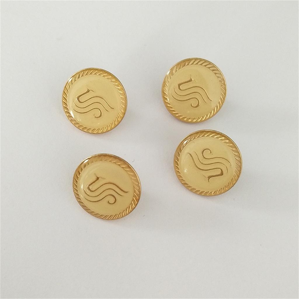 4 Piezas Botones de Uniforme de Aeropuerto Botones de Manualidades Aleación Botones de Vestido Chaquetas Pantalones Botones para Empleados de Aerolínea