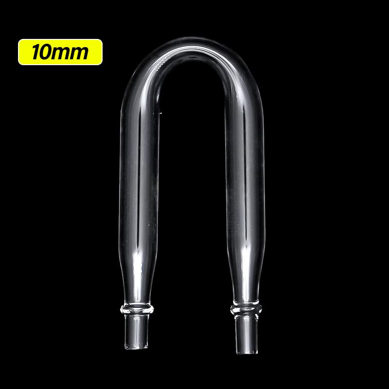 Connecteur de tuyau d air d aquarium, tuyau en forme de U, Tube d oxygène Co2, clapet anti-retour, Tube en verre pour diffuseur de Co2, accessoires 10mm inside width