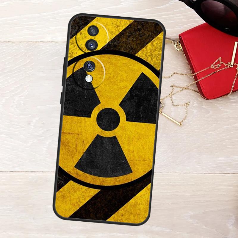 Nuclear Radiation Emblem Phone Case For Honor 90 70 50 Lite Magic 5 6 Pro X6 X7 X8 X9 X6a X7a X8a X9a X8b X9b Cover