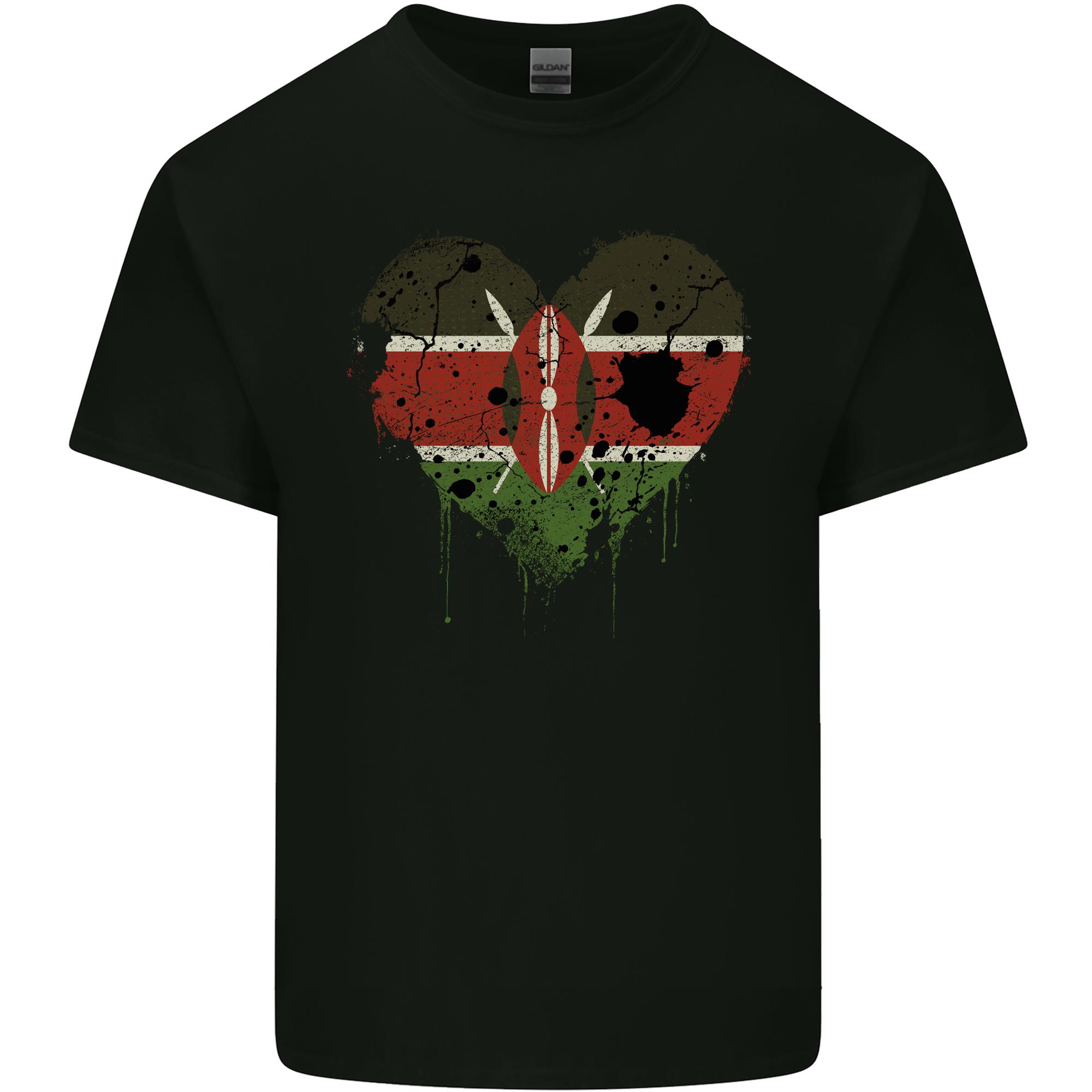 Love Kenya Flag Kenyan Day Football Unisexs Light Cotton TShirt S