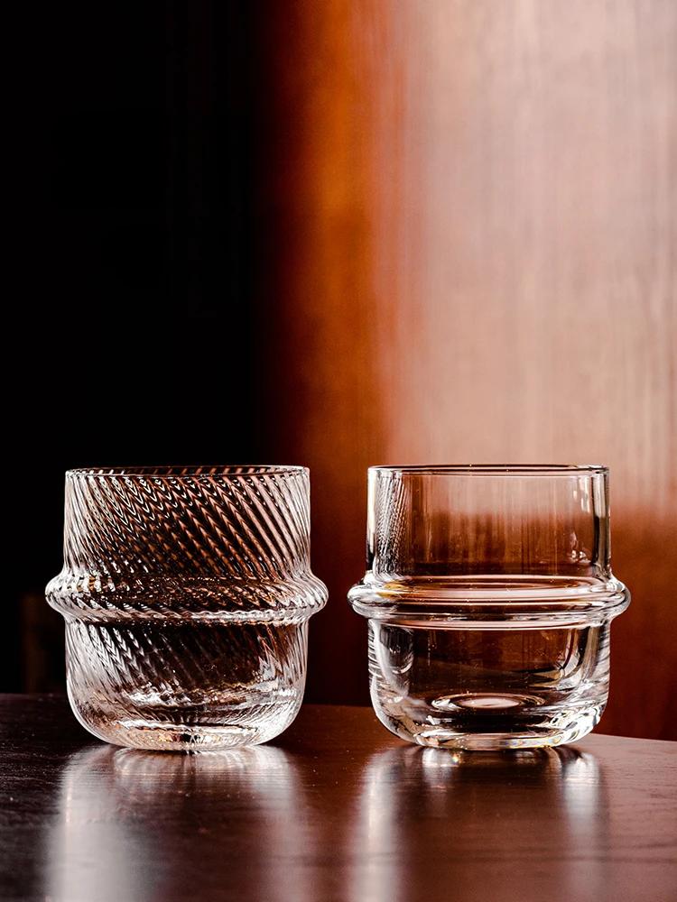 Thickened Coffee Cup High Appearance Level Household Heat-resistant Glass Transparent Latte Dessert Cup Creative Milk Drink Cup