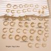European & American C-Shaped Metal Texture Ear Cuff: Women's Retro Twist Earring Set (6-Piece).
