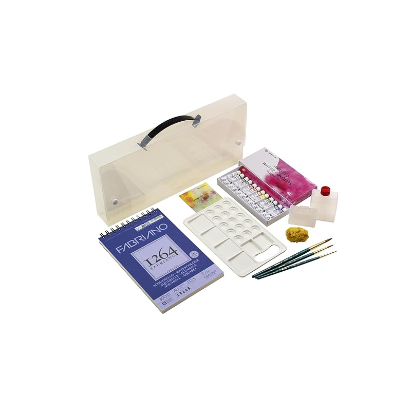 

[] KUSAKABE transparent watercolor paint striped clear box set 5ml (No. 2)