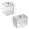 Desktop Acrylic Lipstick Dust-Proof Makeup Removal Cotton Cosmetics Storage Cotton Swab Storage Box