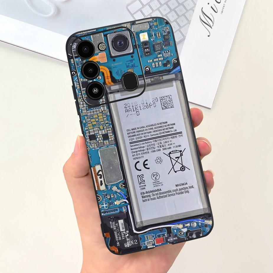 For Tecno Spark 8C Case KG5k KG5j KG5n Stylish Candy Painted Cover Soft Silicone Phone Case For Tecno Spark Go 2022 Spark8C Bags