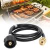 4ft Propane Adapter Hose 1lb To 20lb Propane Convert Hose with QCC1 Type Brass Connector for Gas Cylinder Grill Stoves