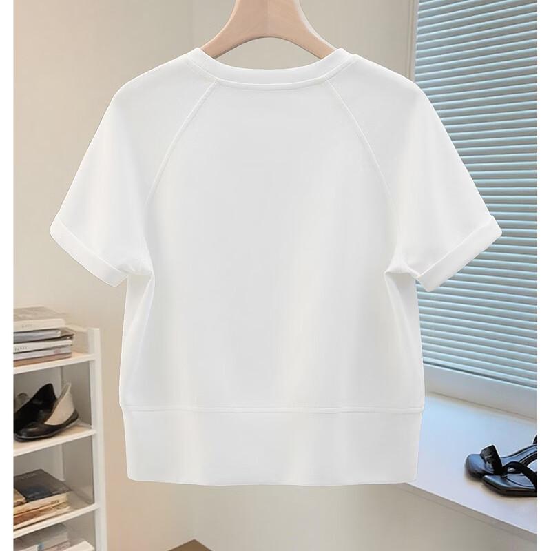 Silbaish Women's Solid Round Neck Raglan Sleeve T-Shirt