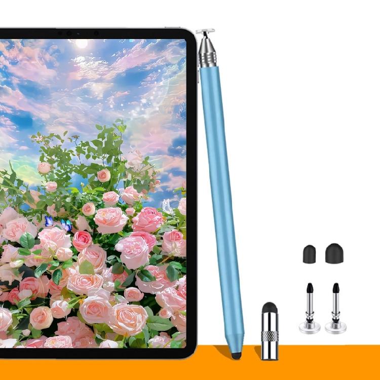 Universals Two Tip Styluses Pen 3 In 1 Design Soft Silicone Heads for Tablets Phones Precise Touch Control