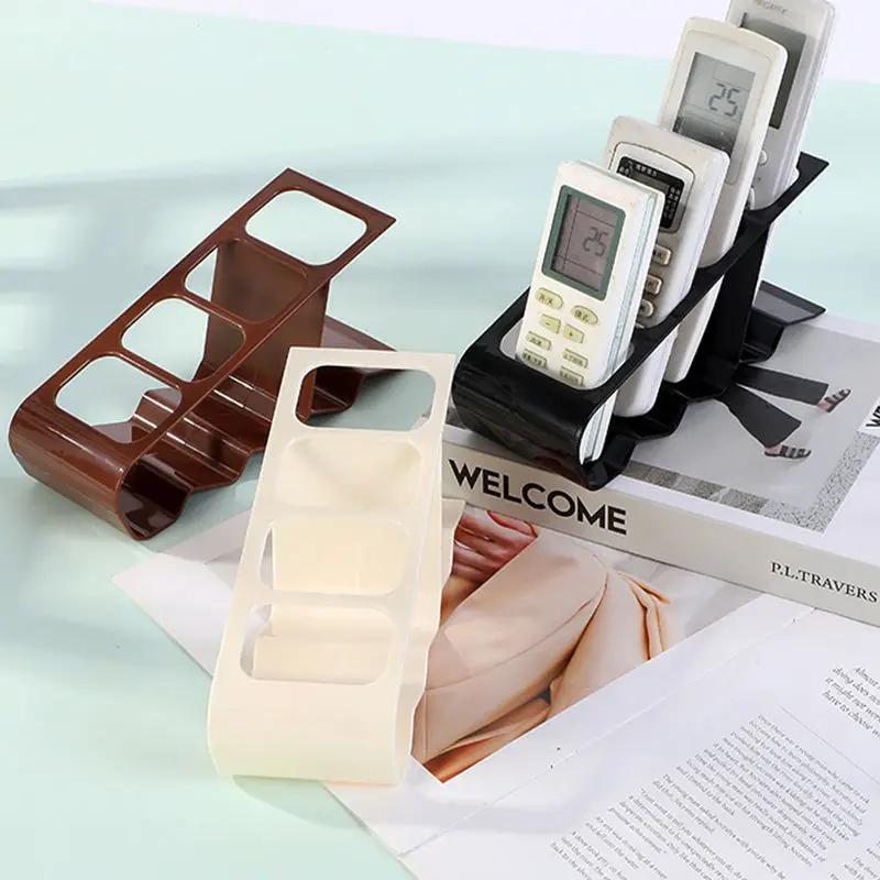 4 Slots Tv Remote Control Stand Holder Home Appliance Remote Control Storage Rack Desktop Bracket For Home Living Room Office