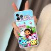Custodia carina in TPU Silicone G-Gabbys D-Dollhouse per iPhone 11 12 13 14 15 16 17 Pro Max Cover Posteriore Trasparente Antiurto
